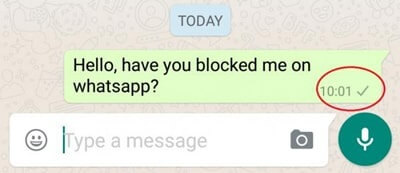 di bawah mesej whatsapp yang dihantar