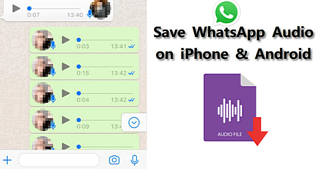 simpan audio whatsapp pada iphone dan android
