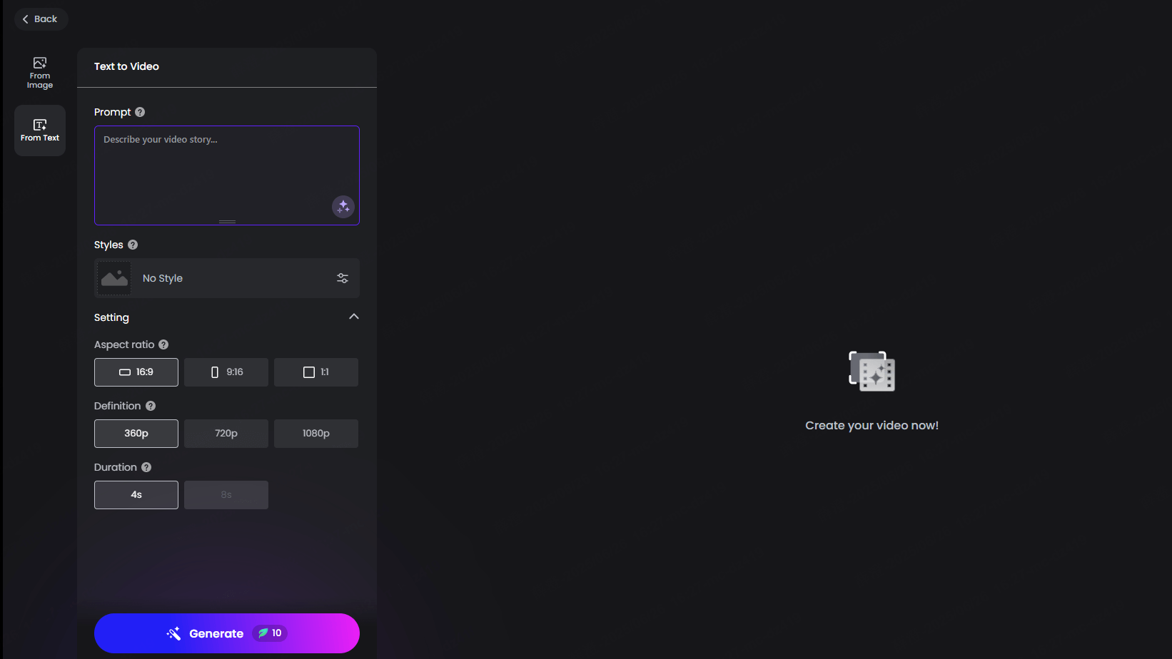 Fotor AI- gratis ai video generator