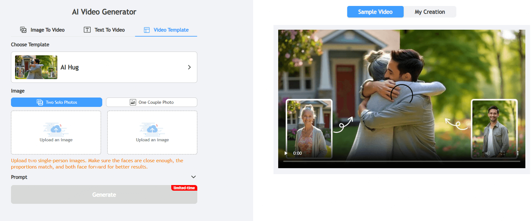 remaker ai hugging generator