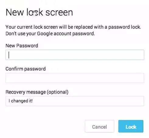 how to unlock forgottern password