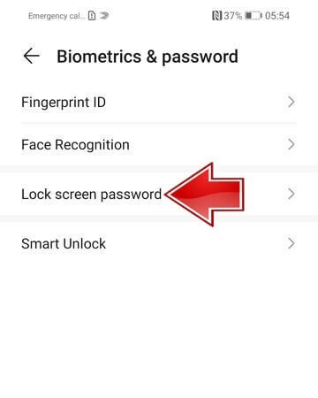 Schakel biometrische functies in