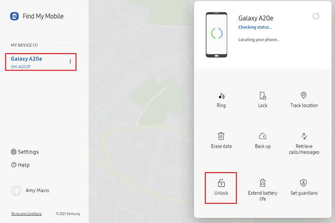 Samsung Find My Mobile gebruiken bij vergeten ontgrendelpatroon