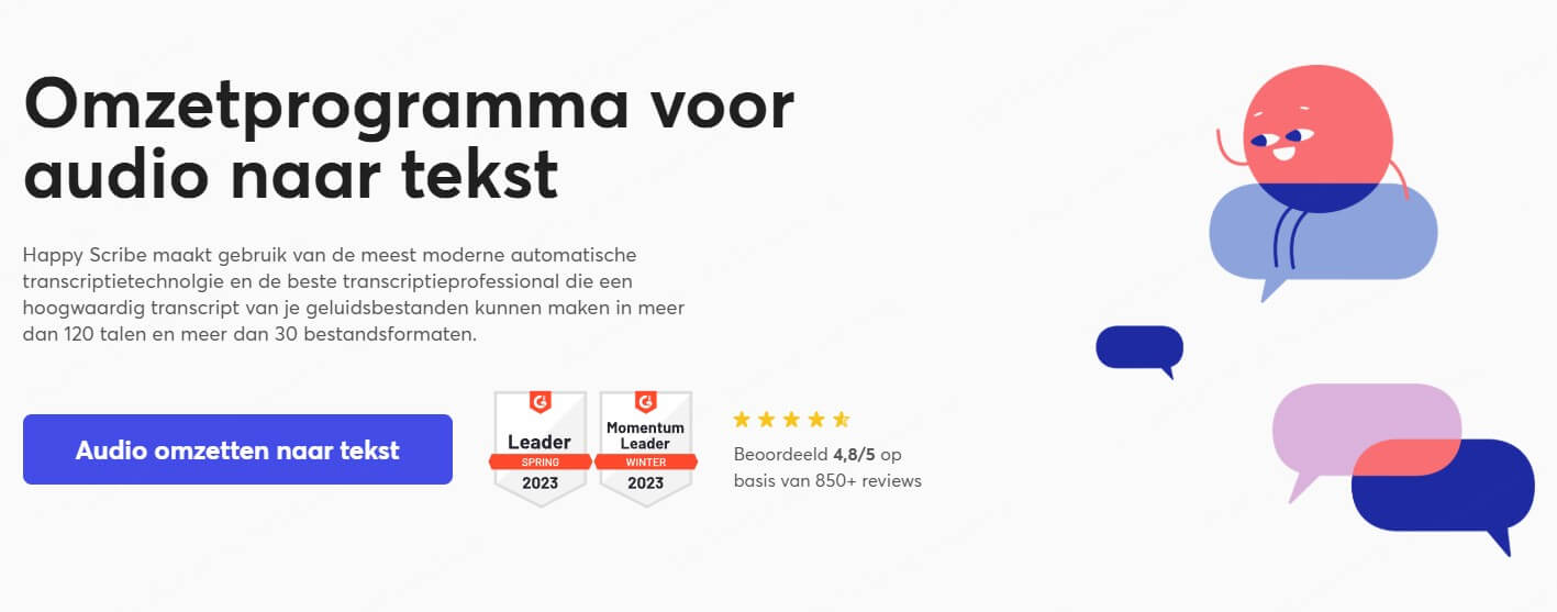 happyscribe audio to text converter
