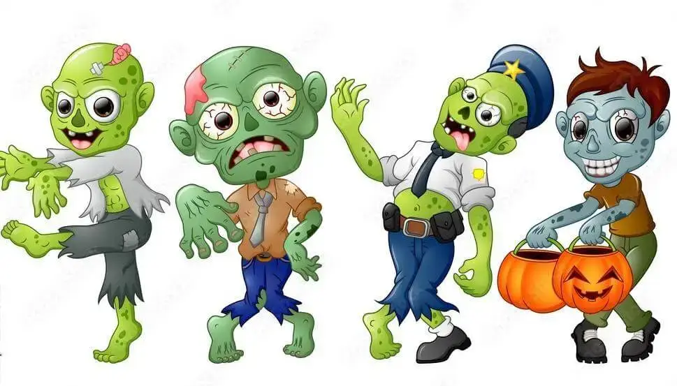 zombiekostuums voor dames/heren op Halloween