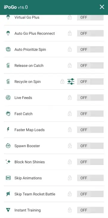 pokemon go mod ios ipogo functies