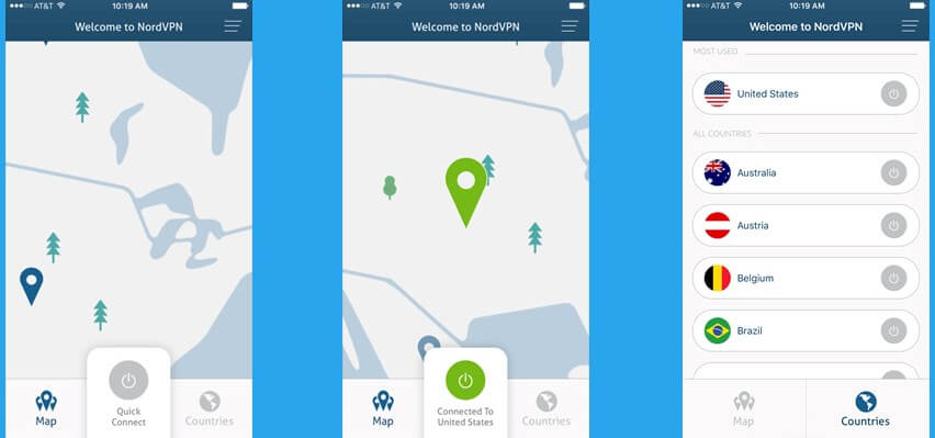 Gebruik NordVPN om de iPhone-locatie te wijzigen