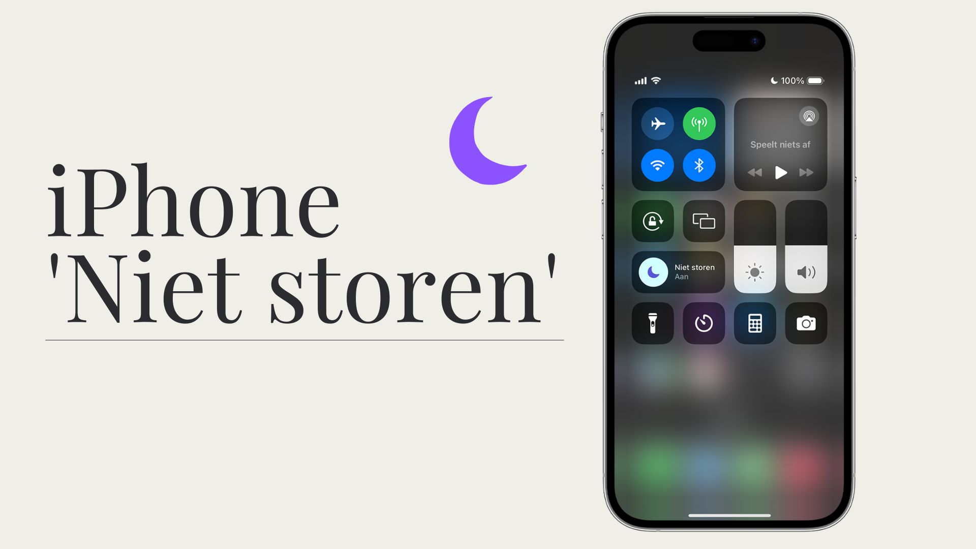 'Niet storen' op iPhone