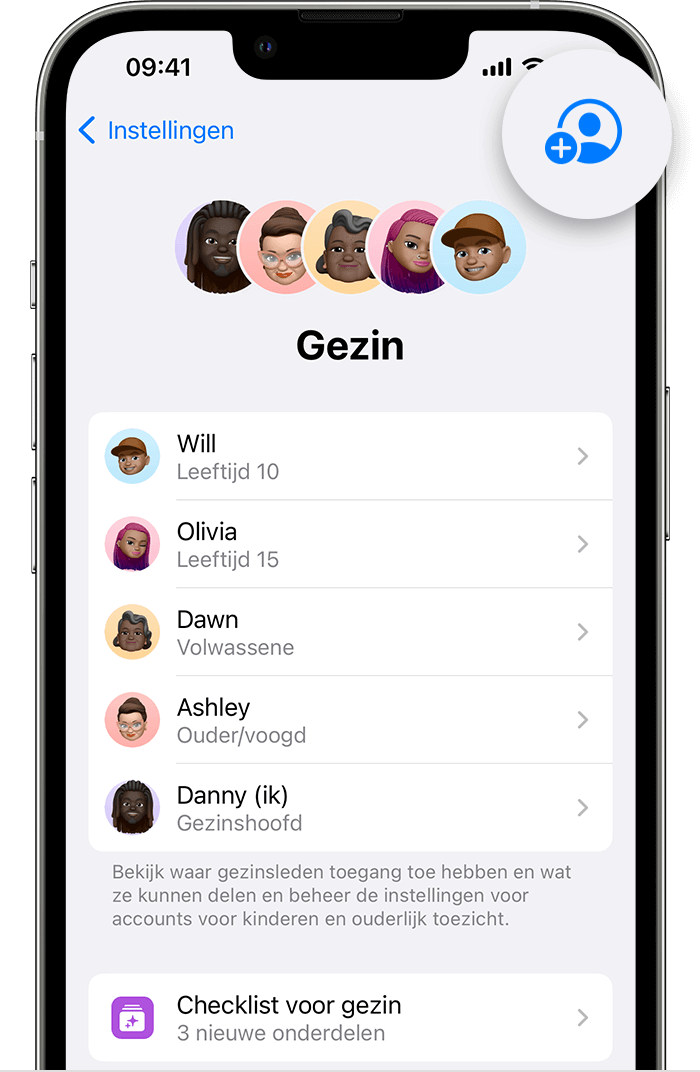 Apple-account van kind toevoegen