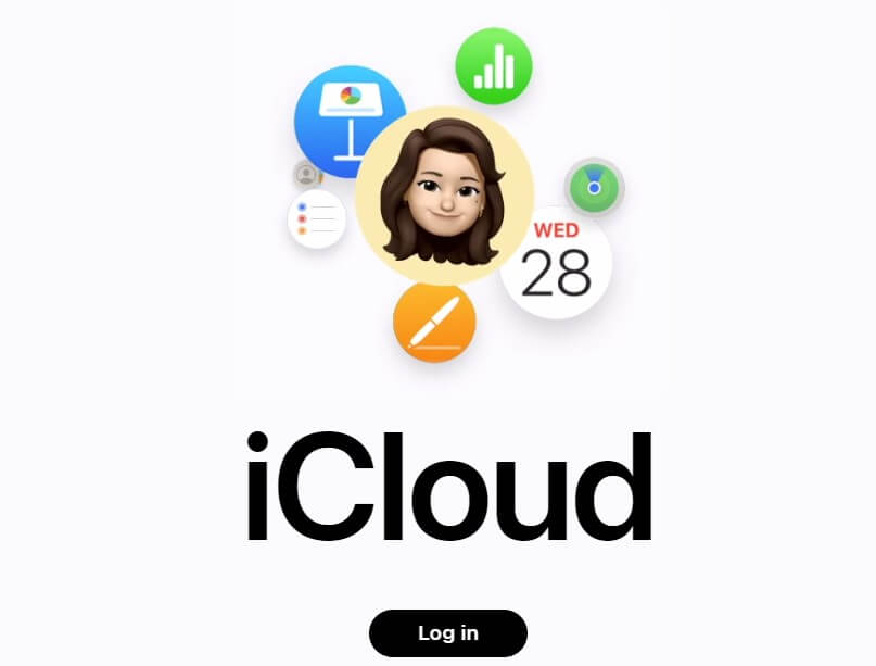 Log in bij iCloud