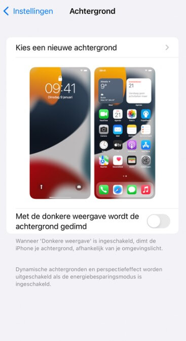 Geen bewegende achtergronden