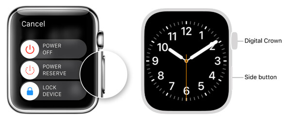 Forceer herstart van Apple Watch