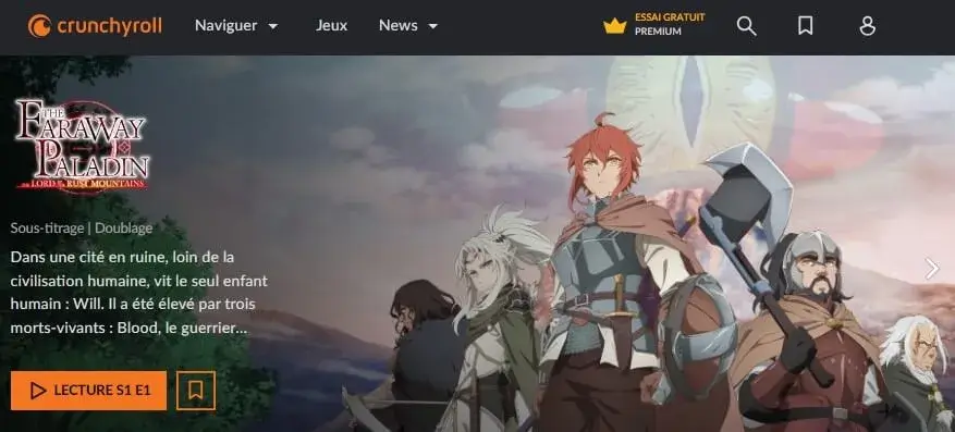 Site om anime te kijken - Crunchyroll