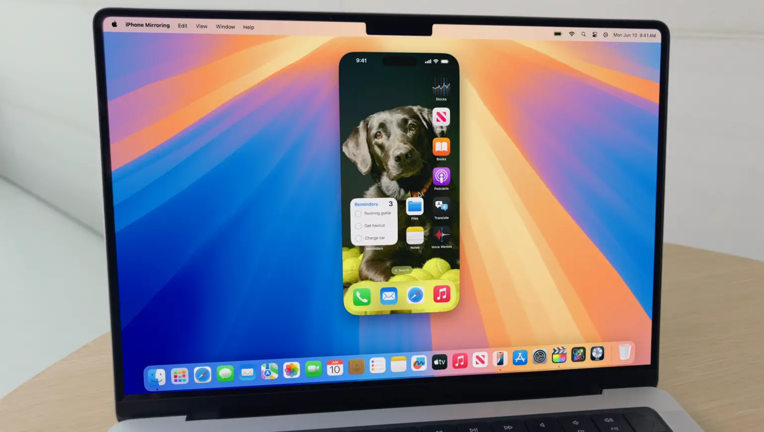 iPhone bedienen via PC of Mac met iPhone Mirroring functie