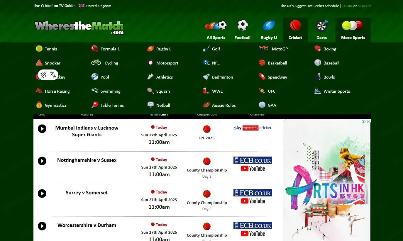 alternatief voor totalsportek wherethematch