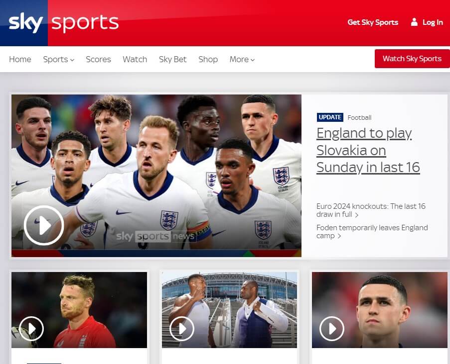 Sky Sports - voetbal stream sites