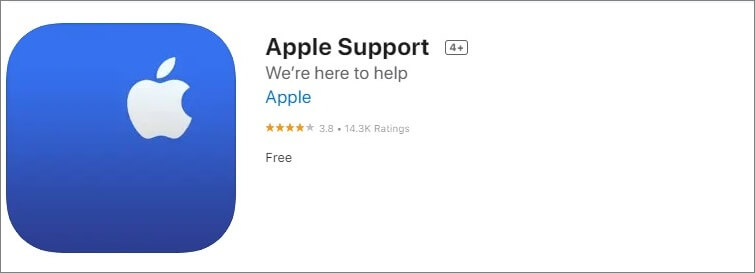 Apple-ondersteuning downloaden op iPhone