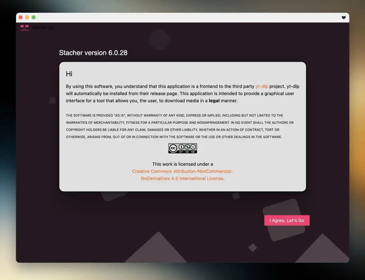 Akkoord met de voorwaarden van de YouTube downloader