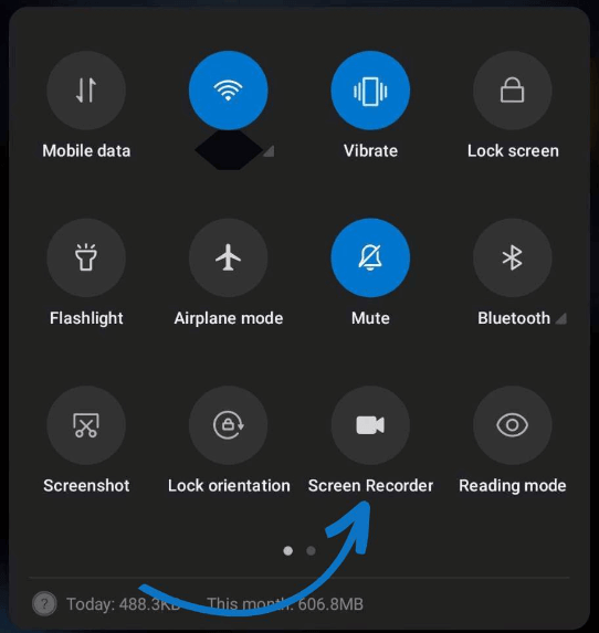 Reels downloaden via schermopname Android