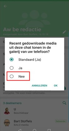 WhatsApp fotos terughalen Android