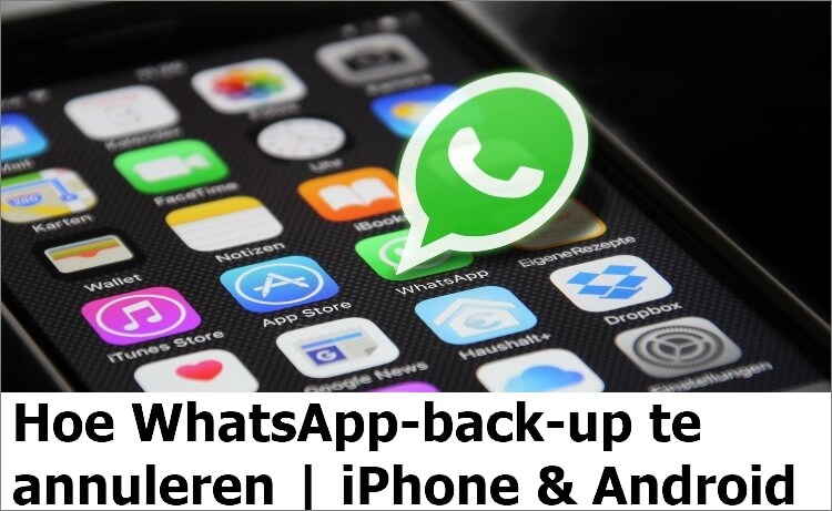 hoe WhatsApp-back-up op iPhone te annuleren