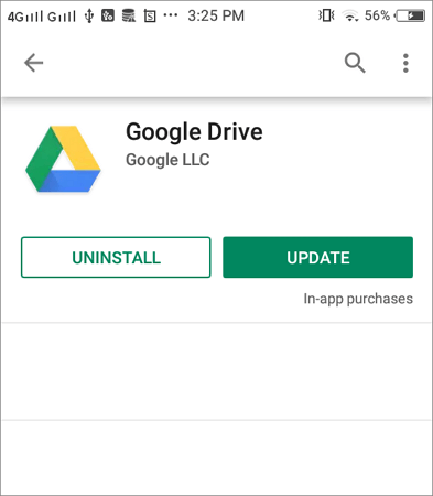 Update Google Drive