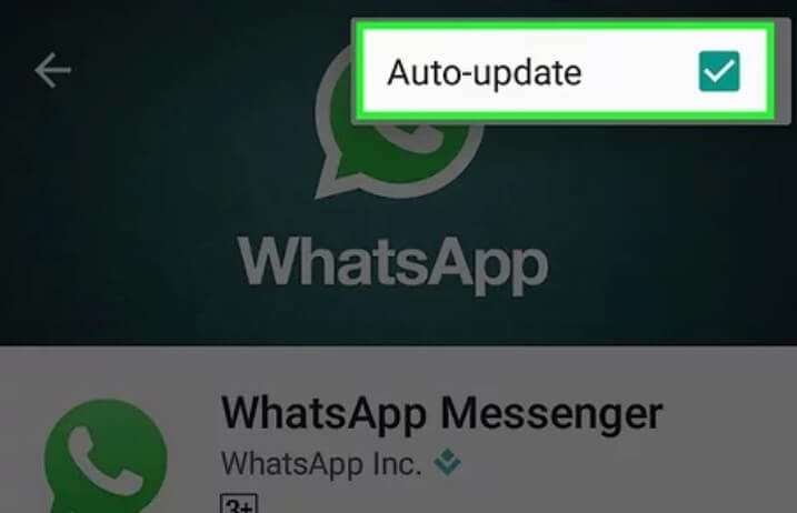 Controleer op updates WhatsApp