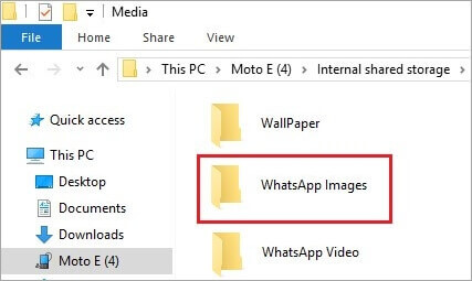open WhatsApp-afbeeldingen op Windows