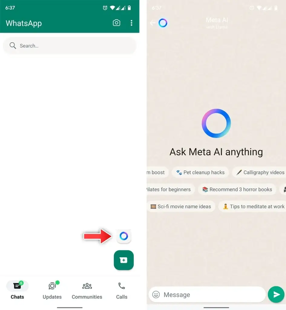 Hoe gebruik je Meta AI in WhatsApp