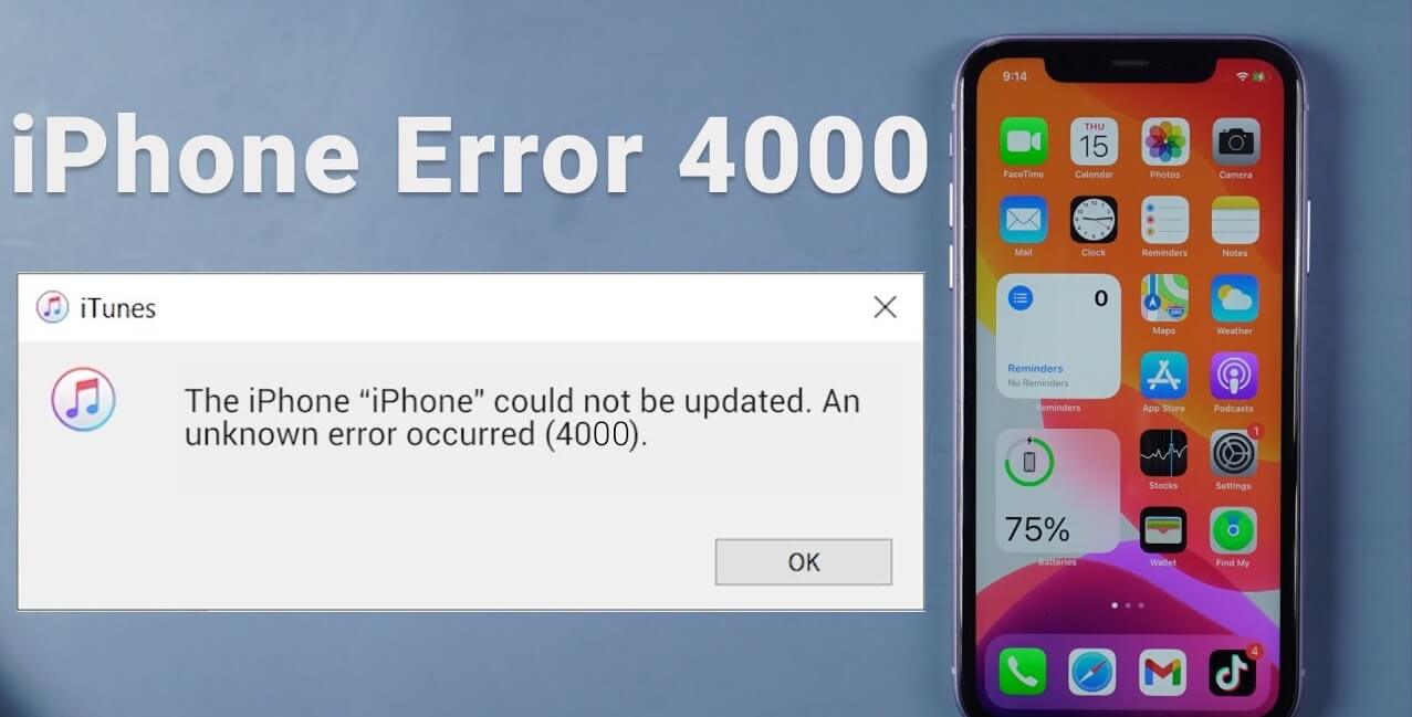 Fix Error 4000 bij het updaten van de iPhone naar iOS 16