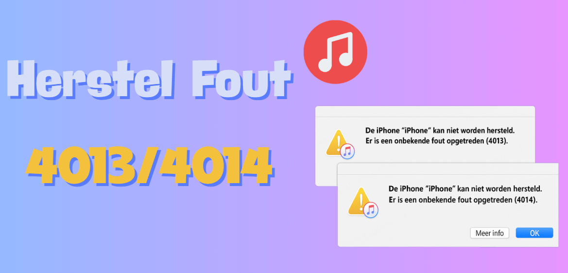 Oplossing voor iTunes-fout 4013/4014