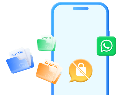 Toegang tot WhatsApp gecodeerde back-up