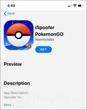 Zoeken naar Pokémon Spoofer in appvalley