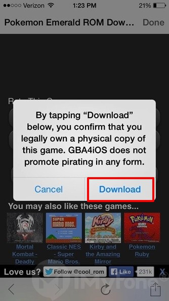 klik en download het spel op je iphone
