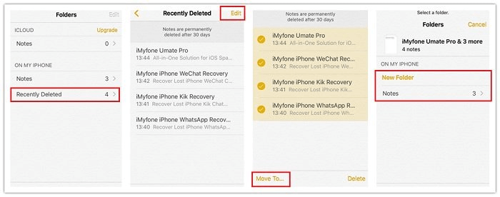 hoe je een iPhone-notitie kunt herstellen van Just Deleted