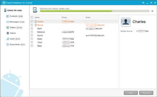EaseUS Android data recovery software