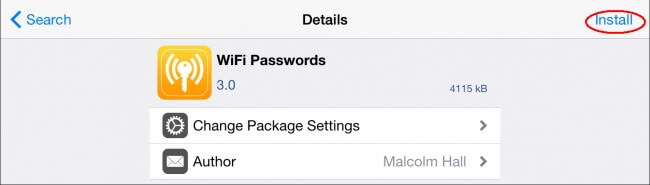 bekijk wifi-wachtwoorden op iPhone met wifi-wachtwoorden