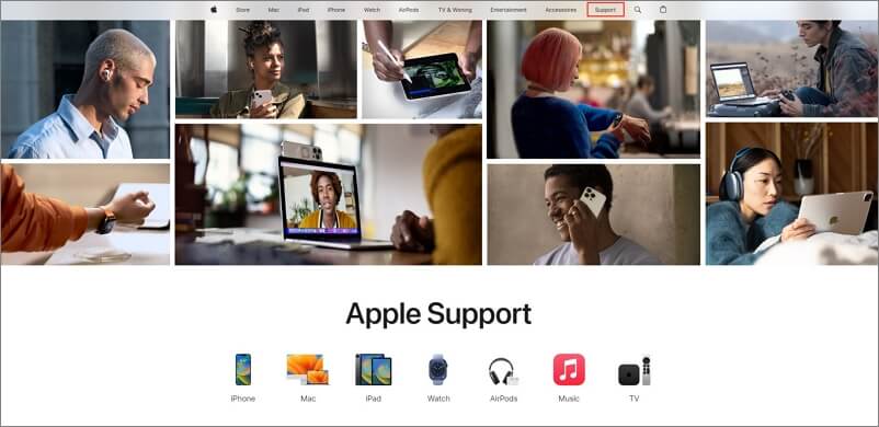Neem contact op met Apple Support om het iCloud-account zonder telefoonnummer te herstellen