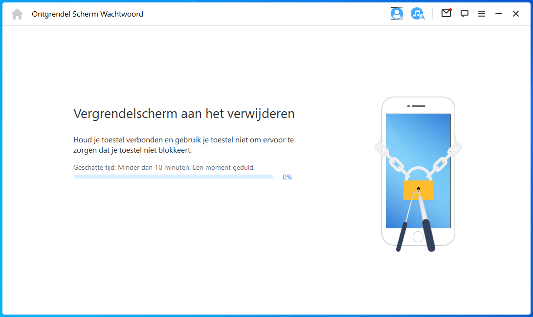 Start Ontgrendel iMyFone LockWiper