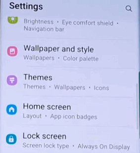Samsung-låseskjerm