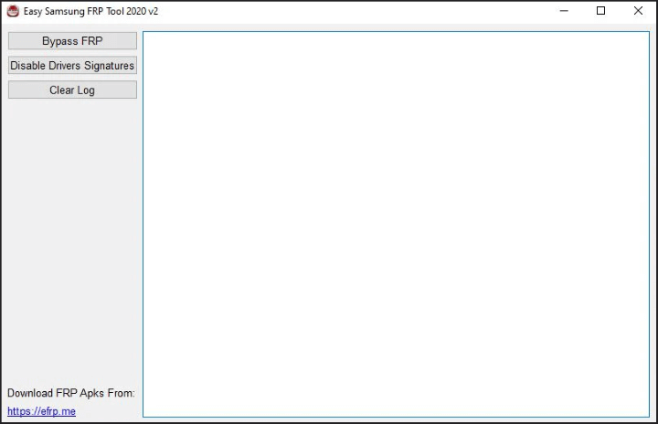 Easy Samsung FRP Tool 2020 v2 grensesnitt