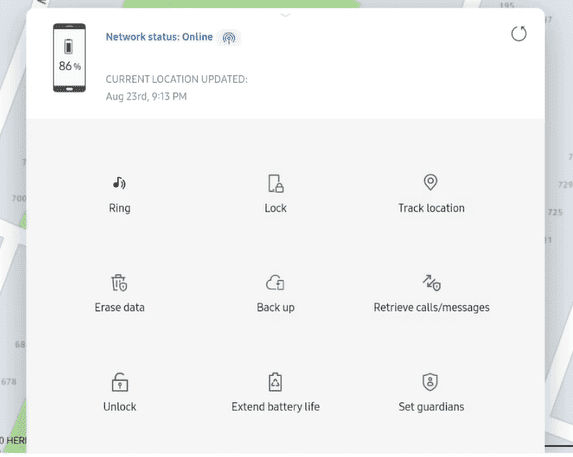 Å låse opp et Samsung-nettbrett med Finn min mobil Samsung
