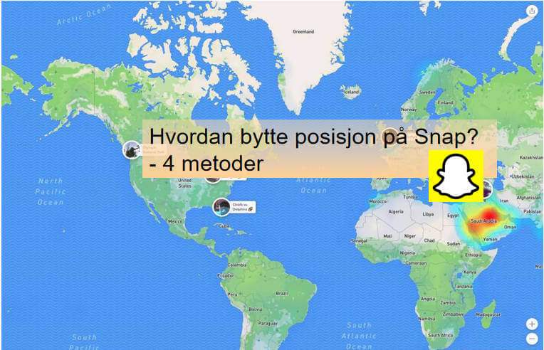 bytte posisjon på Snap