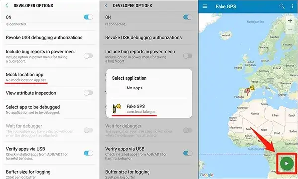 Endre posisjonen på Android