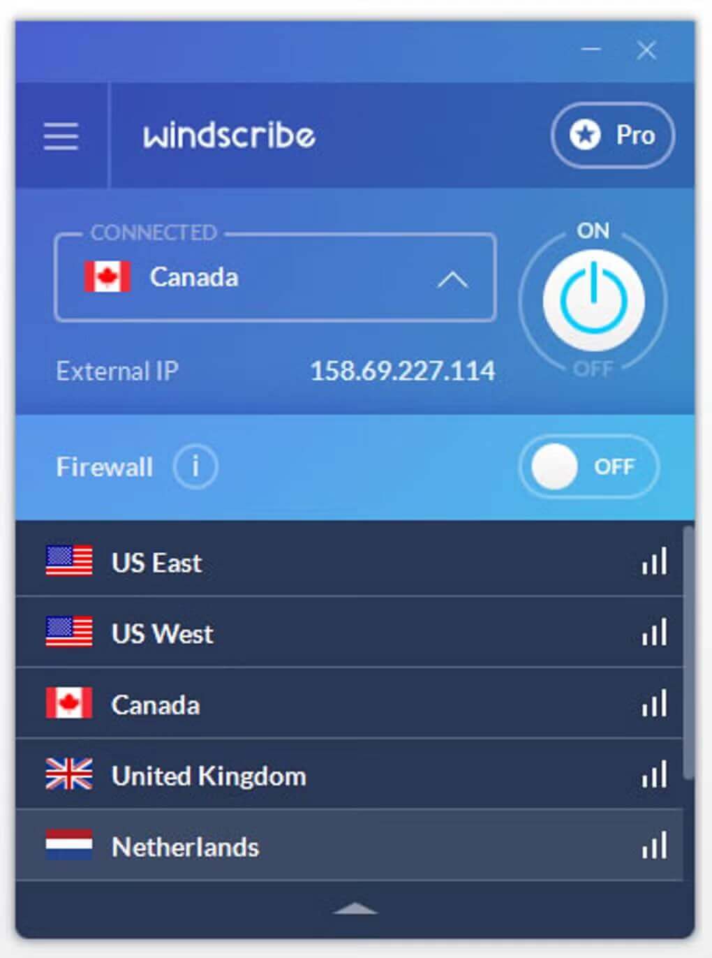 Windscribe VPN iPhone gratis