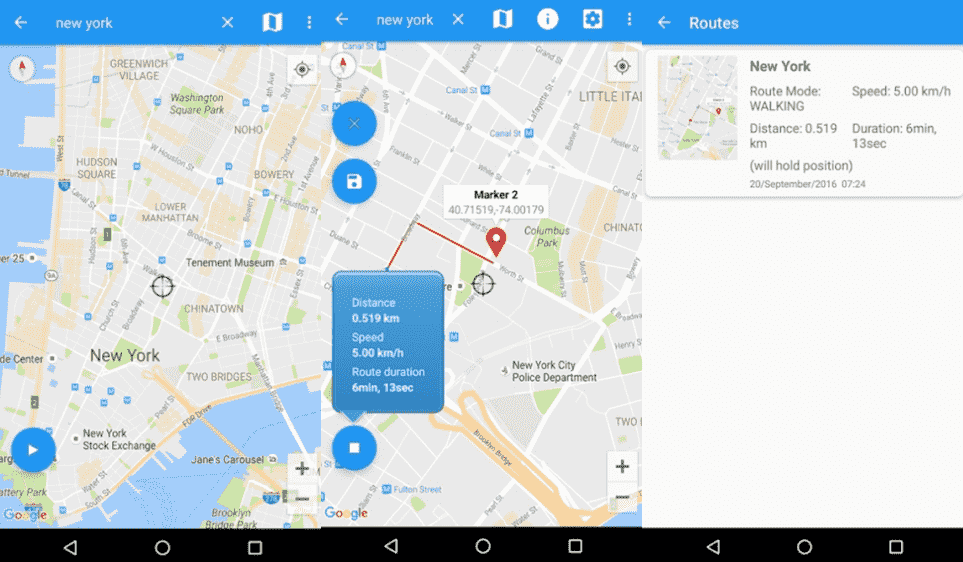 falsk GPS-posisjonsapp