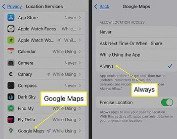 Google Maps-appen