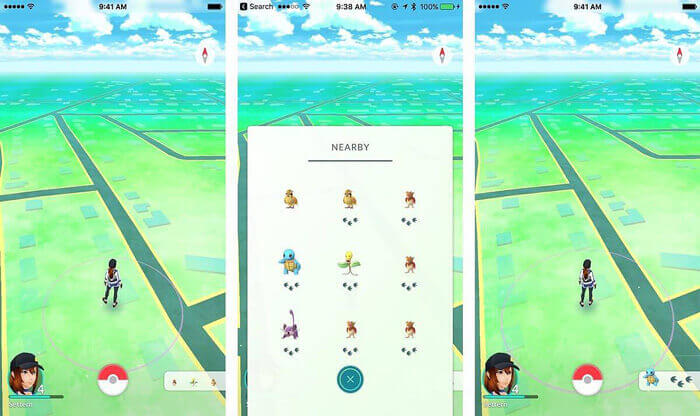 Pokémon i nærheten er ikke aktiv