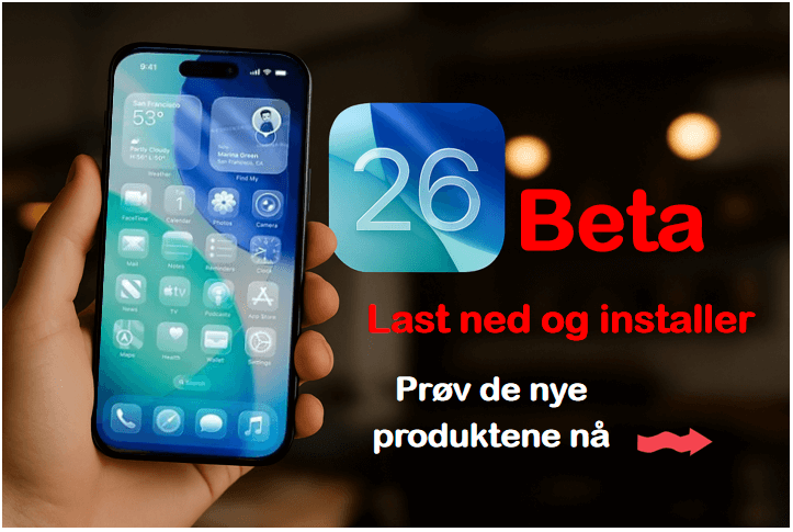 Slik laster du ned iOS 26 Beta