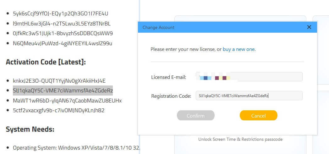fake lockwiper registration code